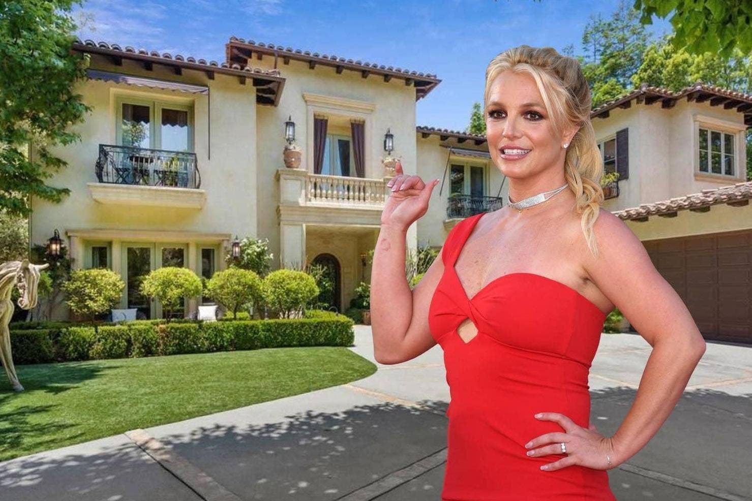 Britney Spears S Beverly Hills Home Singer S Former Mansion For Sale With Saltwater Pool And